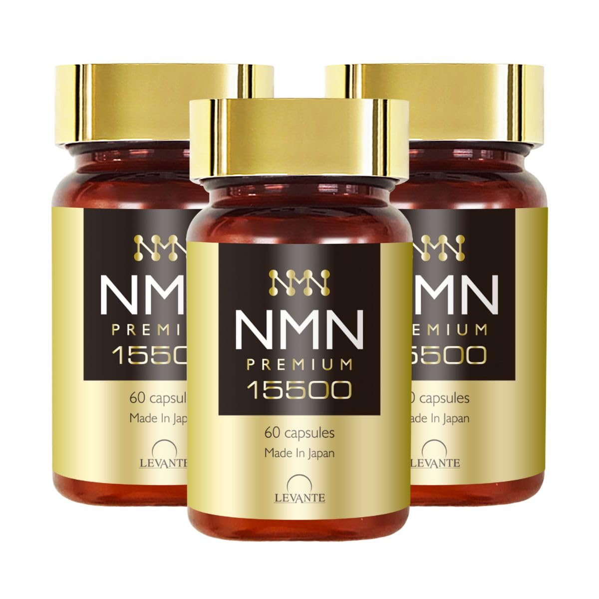 【送料無料】NMN サプリメント 15500mg (1粒に258mg)日本製 高純度100% 60 カプセル 耐酸性 酵母発酵 αリポ酸 ナイアシン(ビタミンB...