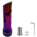 【送料無料】AZ-FRONT サイドブレーキカバー シンプルデザイン ロゴ無し 滑り止め アルミ製 インテリアカスタマイズアクセサリー 色:レインボー