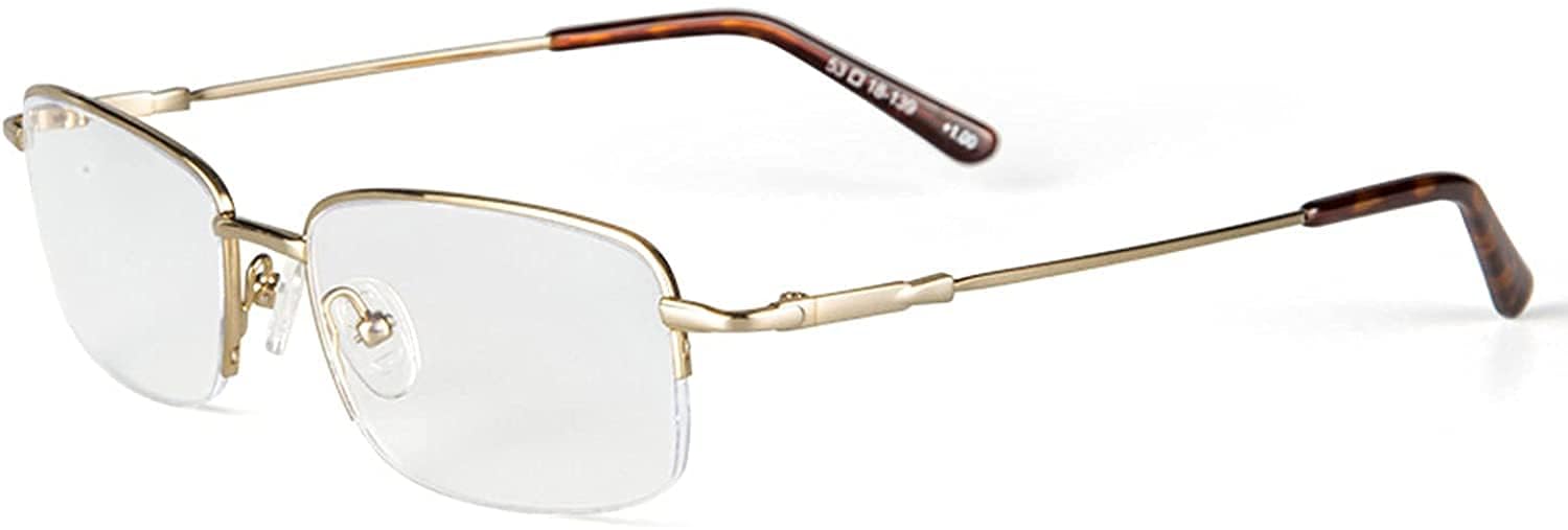 【送料無料】[CEETOL] 老眼鏡 おしゃれ メンズ 遠近両用 累進多焦点 リーディンググラス ブルーライトカット UVカット パソコン用 運転用 スマホ用 PC用 携帯用 40代 50代 60代 プレゼント 色：ゴールド、サイズ：度数+1.5