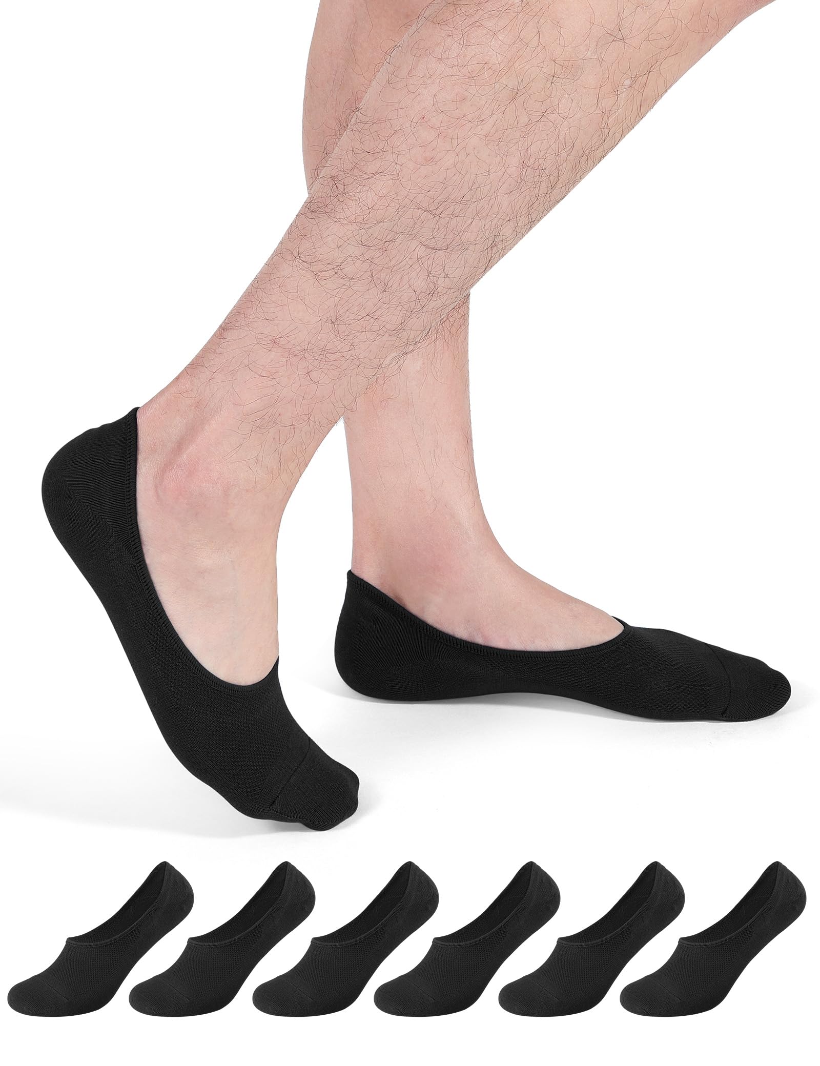 【送料無料】[CLOSEMATE] 靴下 ソックス フットカバー メンズ 防臭吸汗 浅履き靴下 脱げない 6足組 ロ..
