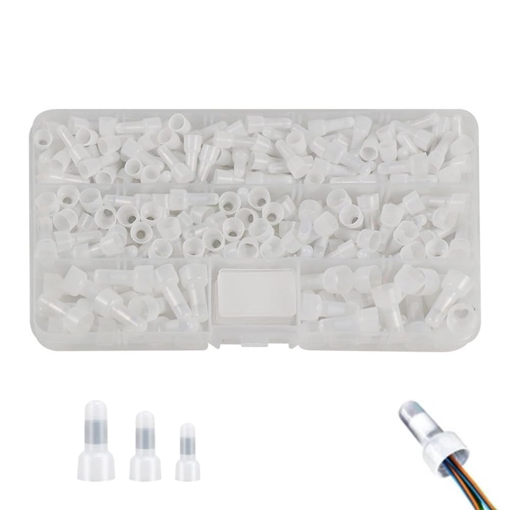 【送料無料】SSZYMAOYI 絶縁被覆付閉端接続子 CE型 250個セット タコスリーブ 圧着端子キャップ 取り替..