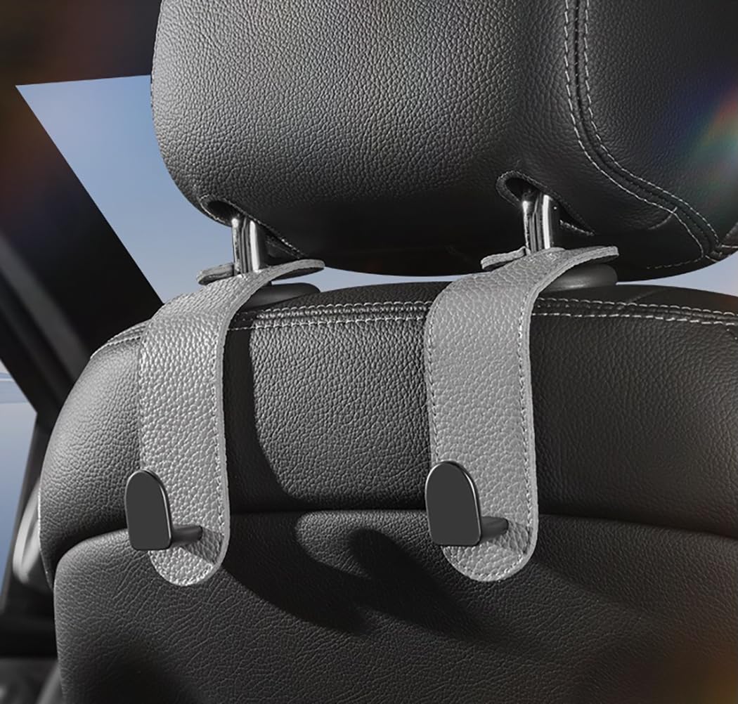 【送料無料】Double Q 車用フック 2個セット 色：グレー