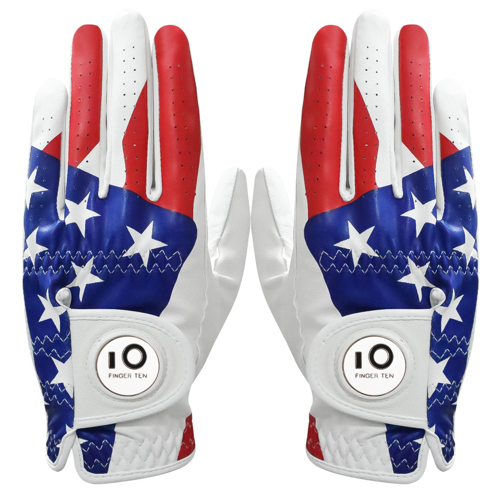 【送料無料】ゴルフグローブ メンズ 天然羊革とマイクロファイバーレザーの組み合わせ 柔らかめ 伸縮性 通気性 耐摩耗性 滑りにくいグリップ 両手 雨 汗に強い ...