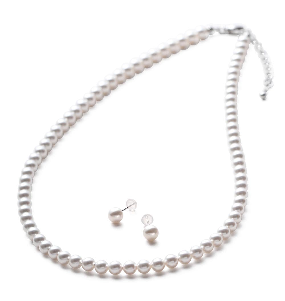 【送料無料】[VOTRE COUTURE] ベビーパール ネックレス ピアス イヤリング セット 5mm グランプレミア..