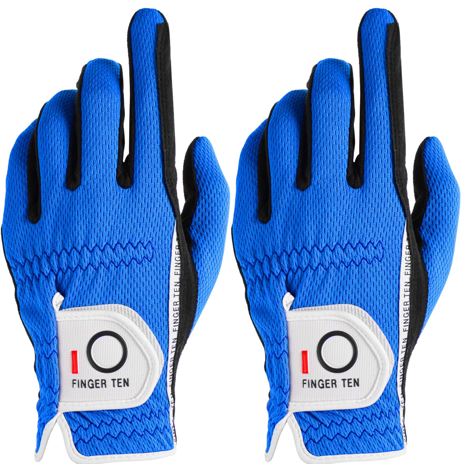 【送料無料】ゴルフグローブ メンズ 2枚セット スエード調合成皮革 繊維布 メッシュ素材 ソフト 通気 速乾 耐磨耗性 汗防止 マジックテープ 多機能 全天候型...