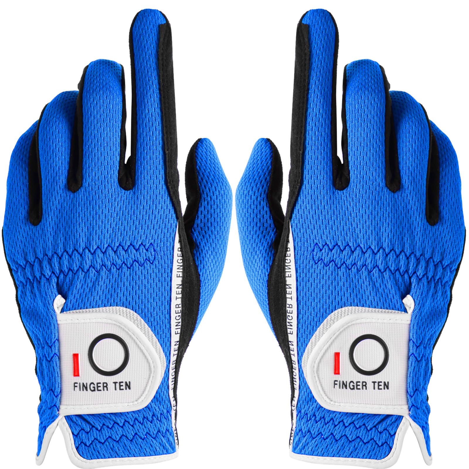 【送料無料】ゴルフグローブ メンズ 2枚セット スエード調合成皮革 繊維布 メッシュ素材 ソフト 通気 速乾 耐磨耗性 汗防止 マジックテープ 多機能 全天候型...