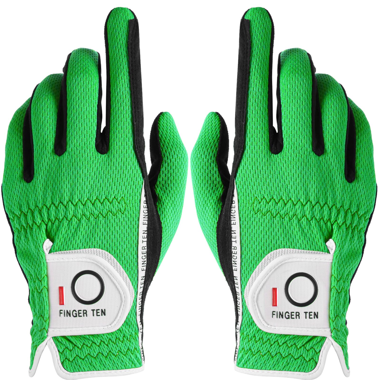 【送料無料】ゴルフグローブ メンズ 2枚セット スエード調合成皮革 繊維布 メッシュ素材 ソフト 通気 速乾 耐磨耗性 汗防止 マジックテープ 多機能 全天候型...