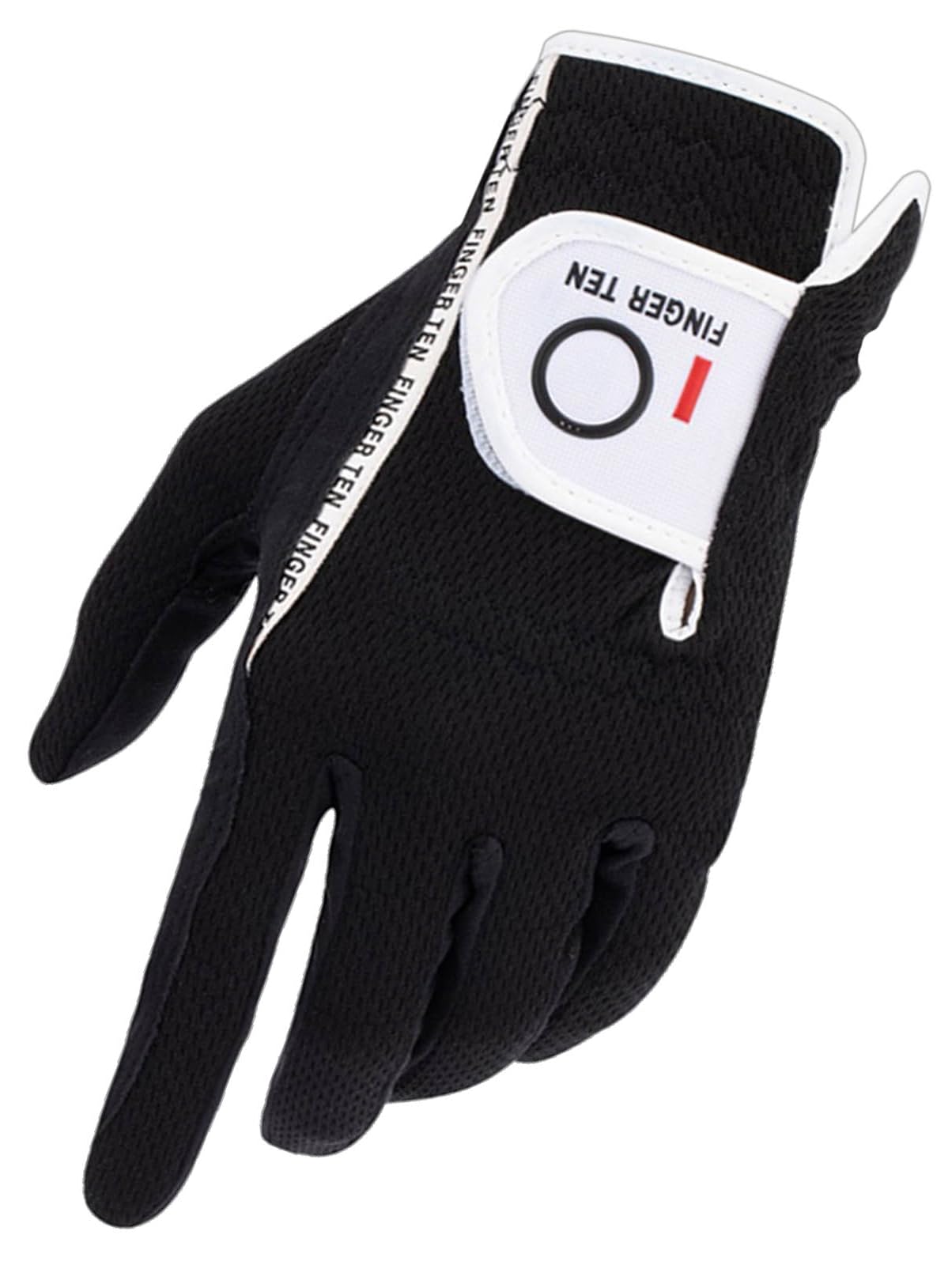 【送料無料】ゴルフグローブ メンズ スウェード調合成皮革 繊維布 メッシュ素材 ソフト 通気 速乾 耐摩擦性 丸洗い可能 マジックテープ 多機能 全天候型 破れにくい ゴルフ用手袋 DKX-006 色：ブラック(左手用)、サイズ：27