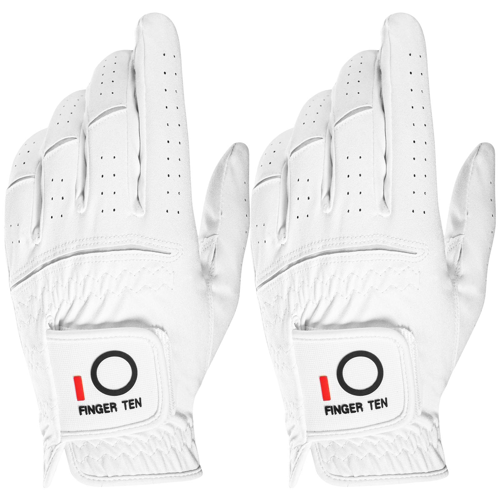 【送料無料】ゴルフグローブ メンズ マイクロファイバーレザー 2枚セット 柔らかめ 伸縮・通気・耐摩耗・滑りにくいグリップ 雨 汗に強い 全天候モデル ゴルフウ...