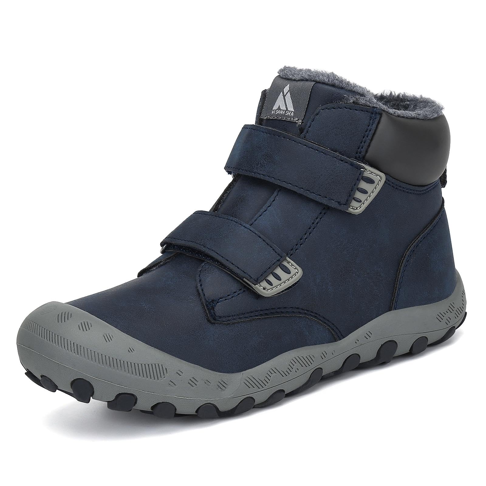 【送料無料】[Mishansha] キッズ トレッキングシューズ 裏ボア 冬用 登山靴 子供 スノーシューズ 滑ら..