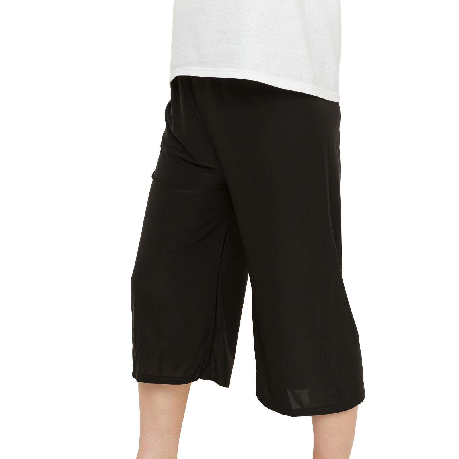 【送料無料】[Y's factory] ルームパンツ レディース 接触冷感 夏 涼しい ステテコ 七分丈 ウエストゴム ルームウェア ボトムス パンツ サラサラ素材 吸汗速乾 ゆったり シルエット 軽量 部屋着 ワンマイルウェア M-L/L-LL 色：デザインJ、サイズ：M-L