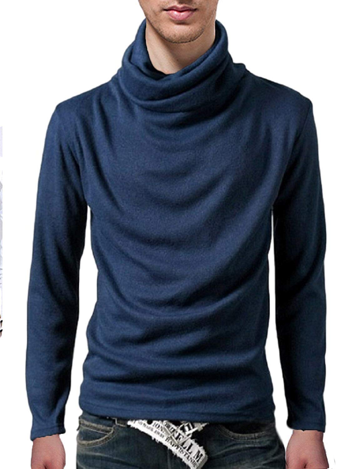 【送料無料】(Nail39) アフガンタートルネック 長袖 カットソー スタイリッシュ ロング シャツ キレイ..