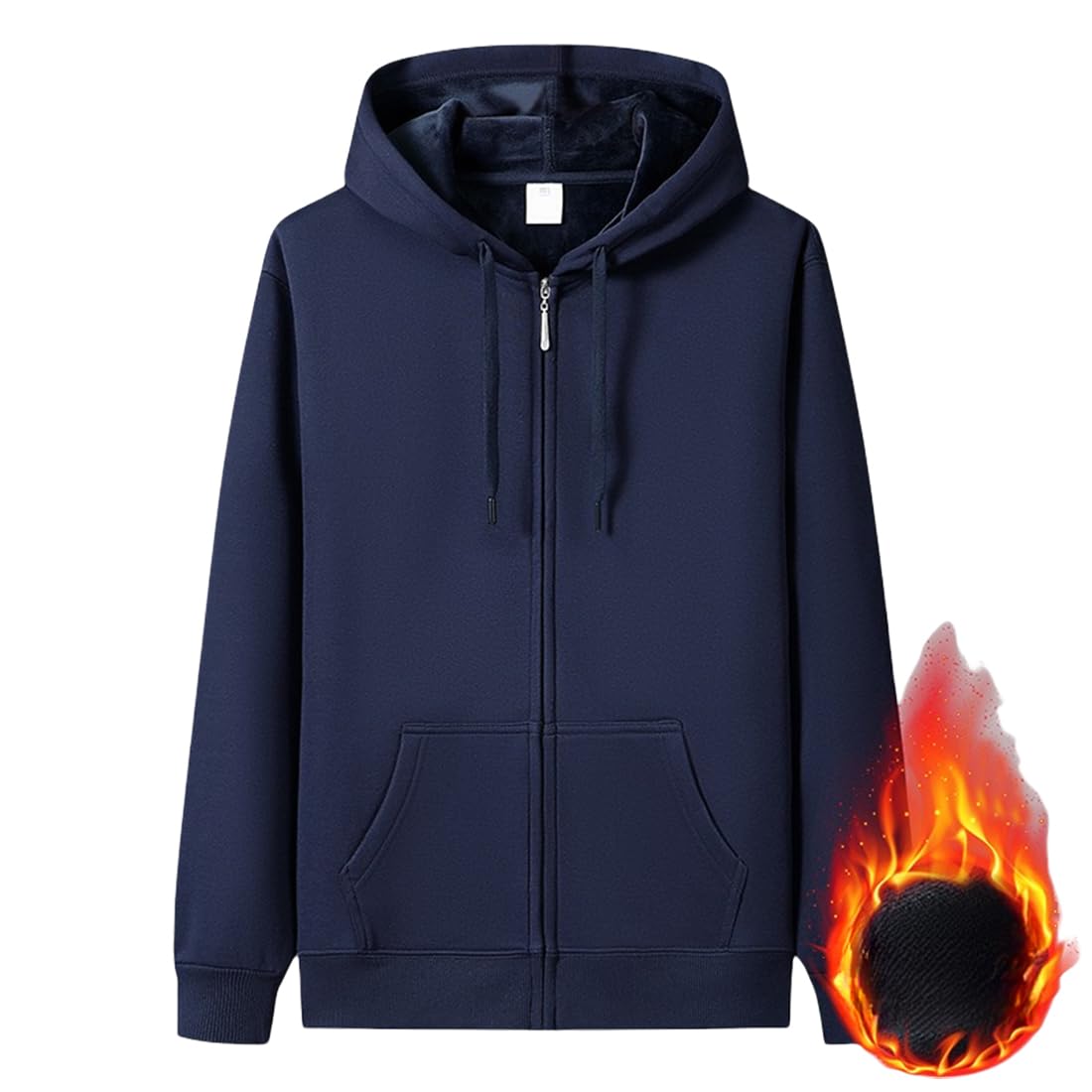 【送料無料】[AYISTELU] ベーシックパーカー メンズ 秋冬服 ジップアップ パーカー フード付き 大きい..