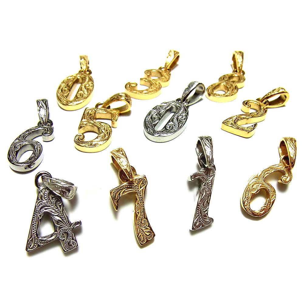 【送料無料】[ジュライス] ハワイアンジュエリー ナンバー 数字 ネックレス レディース メンズ カレイ..