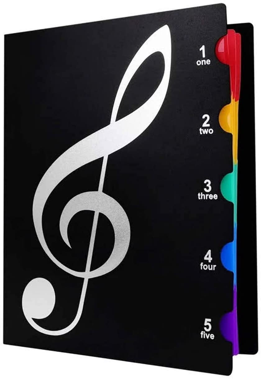 【送料無料】Fogman 楽譜ケース A4 黒 吹奏楽 書き込みできる 音楽ファイル レッスンファイル 色：ブラ..