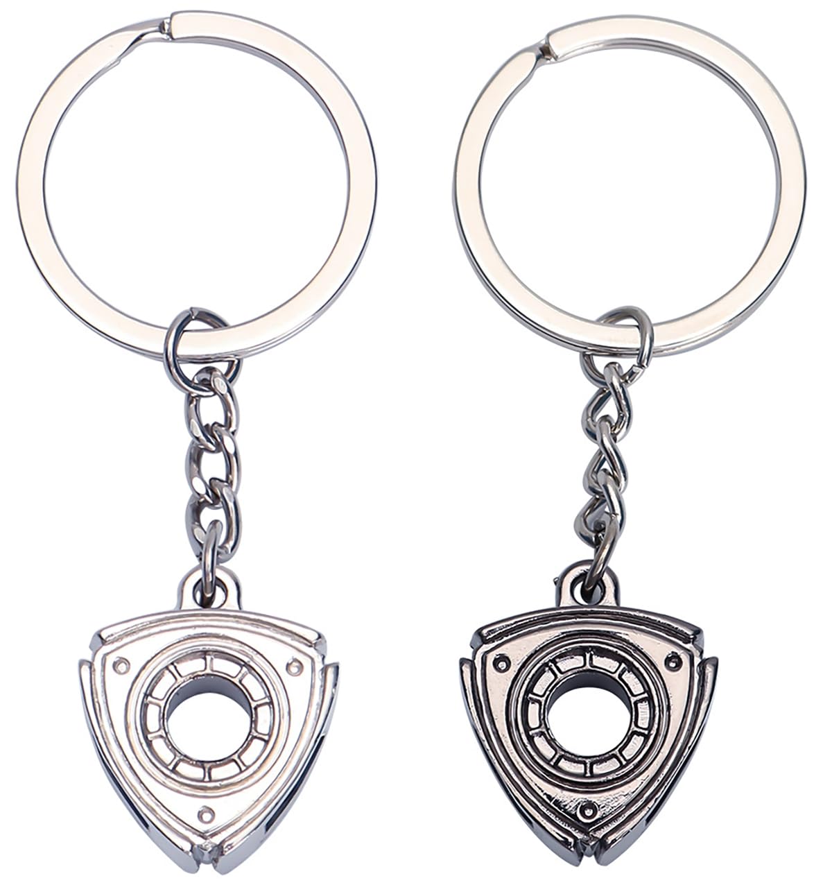 【送料無料】[VIEAURA] ロータリーエンジン キーホルダー 2色セット キーリング チェーン 金属 色：シ..