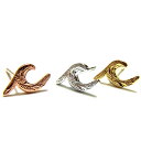 【送料無料】【片耳用】ハワイアンジュエリー ピアス 波 スクロール サージカル ステンレス 金属アレルギー対応 レディース プレゼント ギフト インスタ 色:ピ...