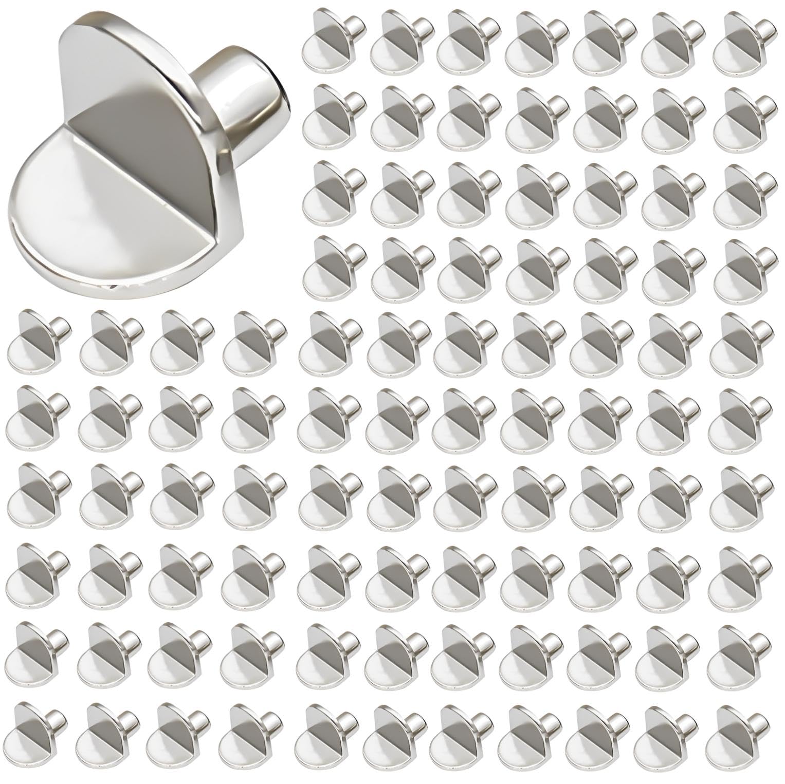 【送料無料】fogman 棚ダボ 100個セット 5mm 金属製 棚受け 棚追加 ブラケット アングル L字型