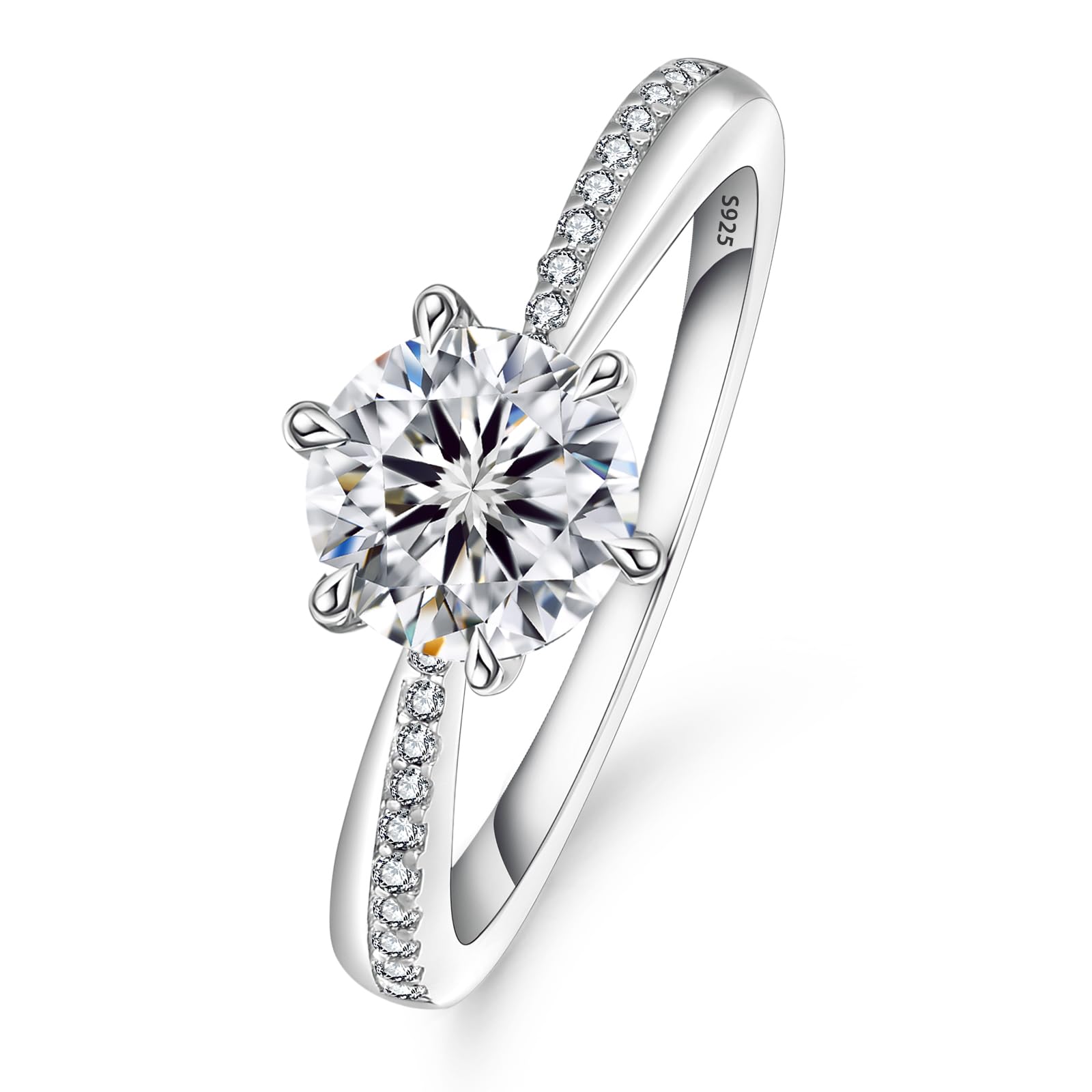 【送料無料】KRKC&CO 婚約指輪 プロポーズリング レディース 0.5ct/1ct/1.5ct Dカラー VVS1モアサナイ..