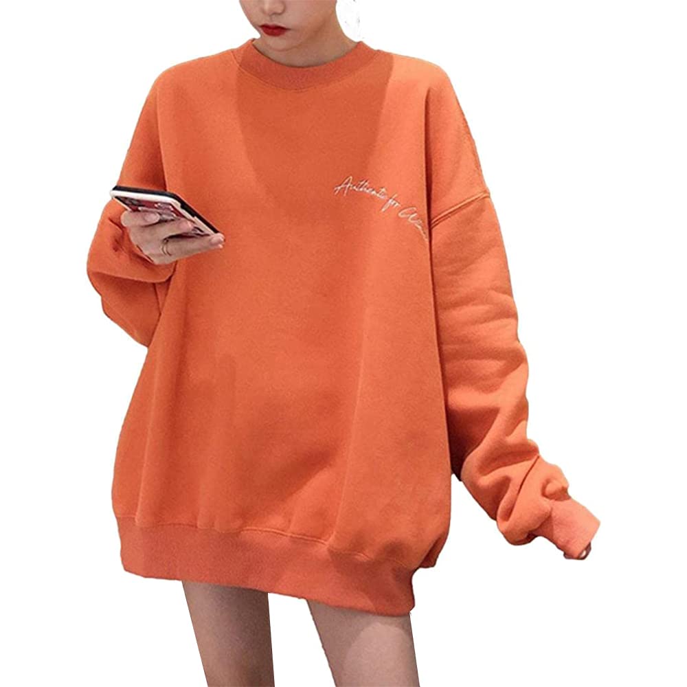 【送料無料】MDMYXJP トレーナー レディース オーバーサイズ ビックシルエット ロング丈 プルオーバー ..