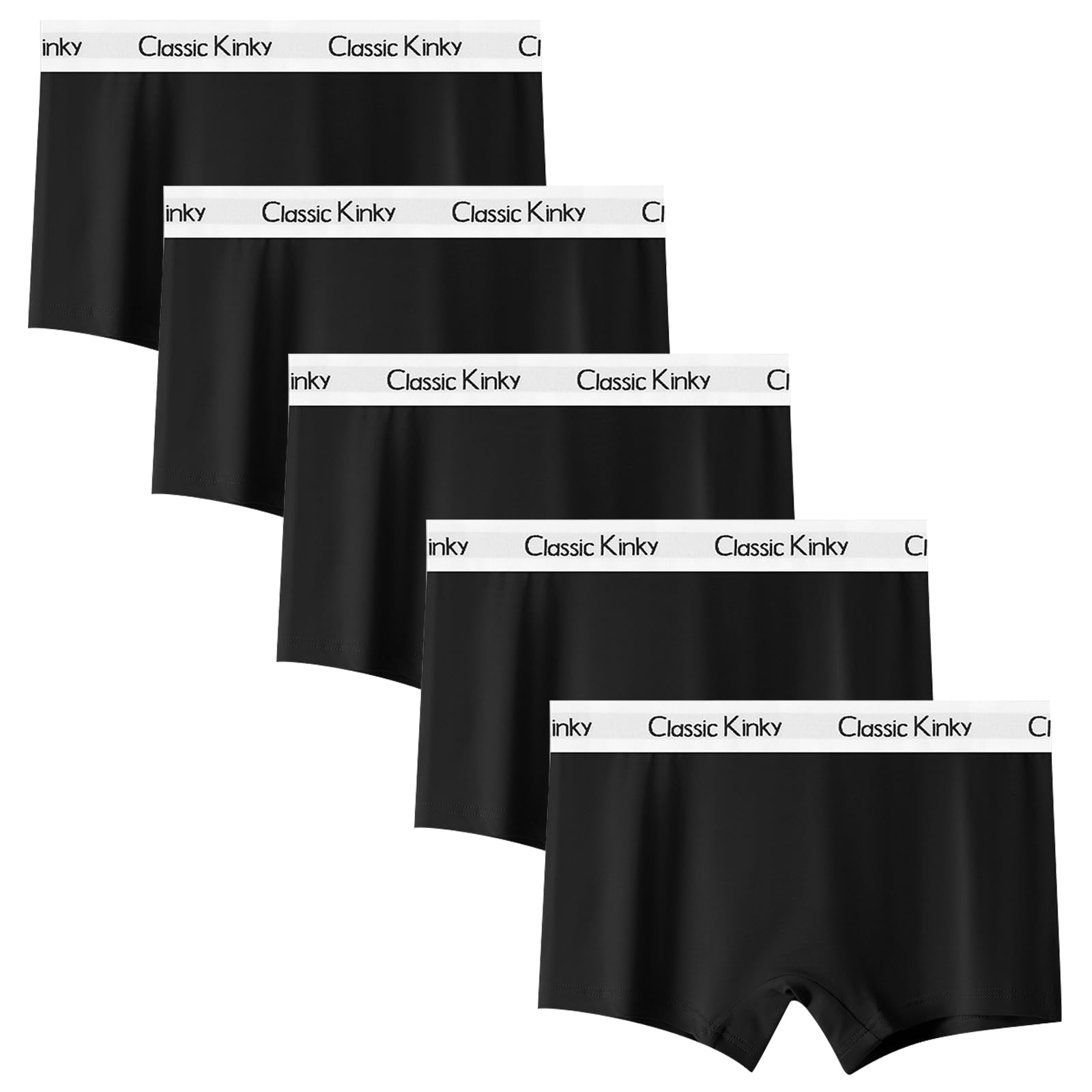 【送料無料】[AILIWINA] ショーツ レディース コットン ボクサー スポーツショーツ ボクサー スポーツ パンツ レディース ボクサー 純綿 ボーイレングス ショーツ 女性の下着（5枚セット） 色：103#ブラック【5枚セット】、サイズ：M