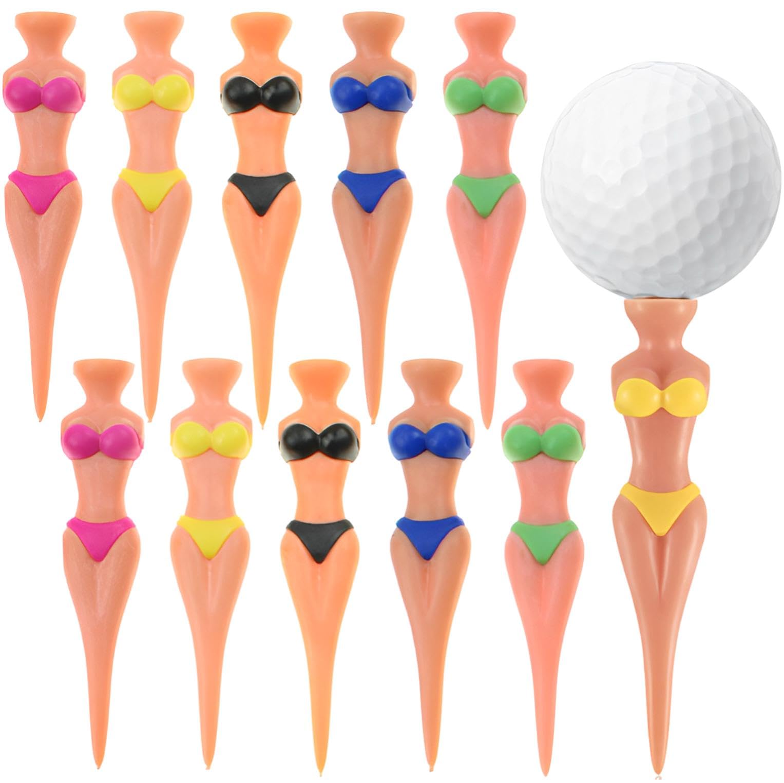 【送料無料】fogman ゴルフティー 面白い コンペ景品 ビキニ 女体 おもしろグッズ かわいい 10個セット