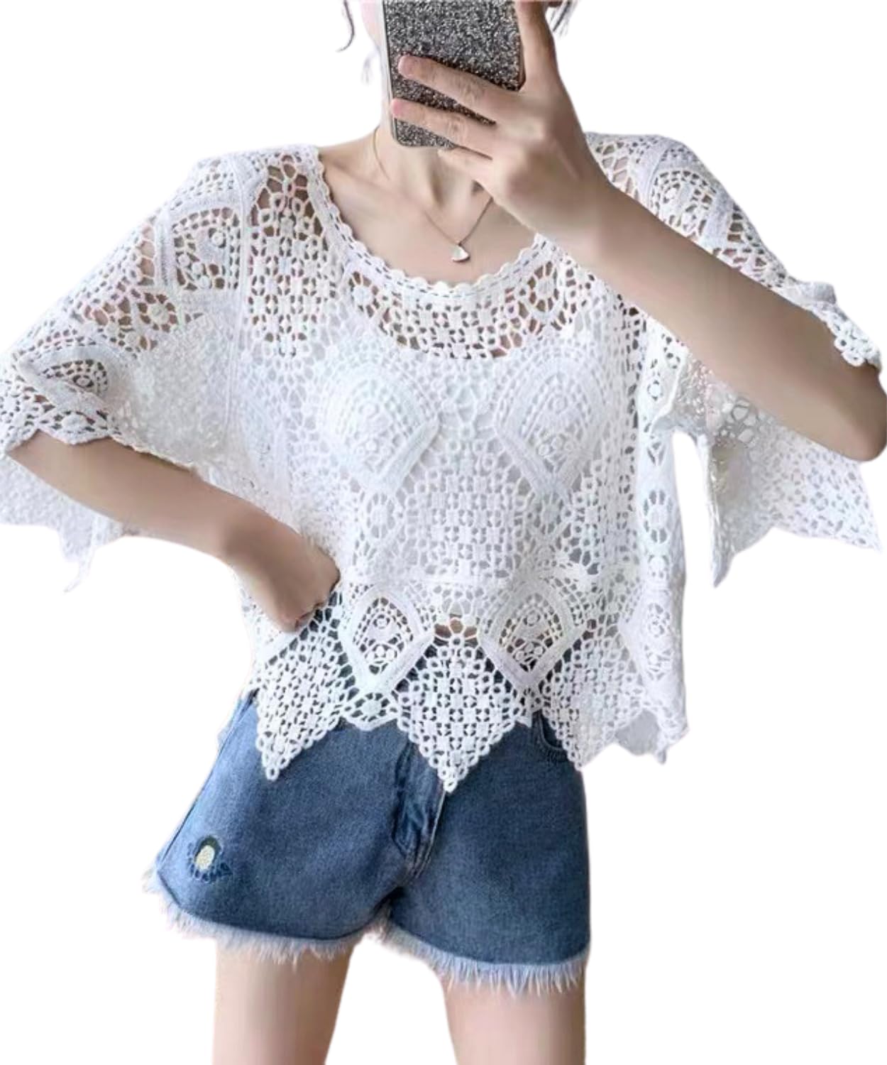 【送料無料】[Dep Club] かーでいがんレディース夏 ショート丈 白 ホワイト トップス 夏 夏服 サマーベ..