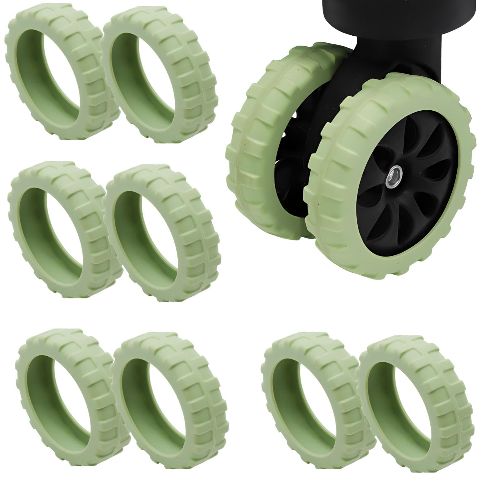 【送料無料】[fogman] スーツケースカバー キャリー タイヤカバー キャスターカバー シリコン 8個セッ..