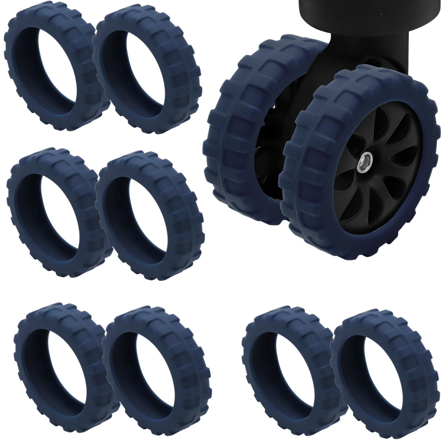 【送料無料】[fogman] スーツケースカバー キャリー タイヤカバー キャスターカバー シリコン 8個セッ..