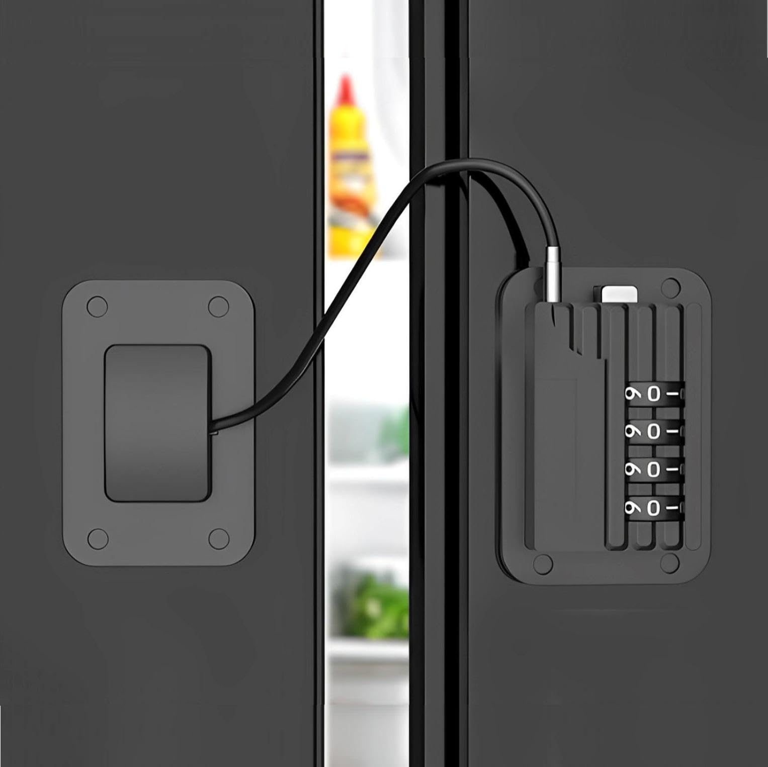 【送料無料】fogman 窓 ロック 網戸ロック 鍵 ドアロック キャビネット 冷蔵庫 後付け 子ども 色:ブラック