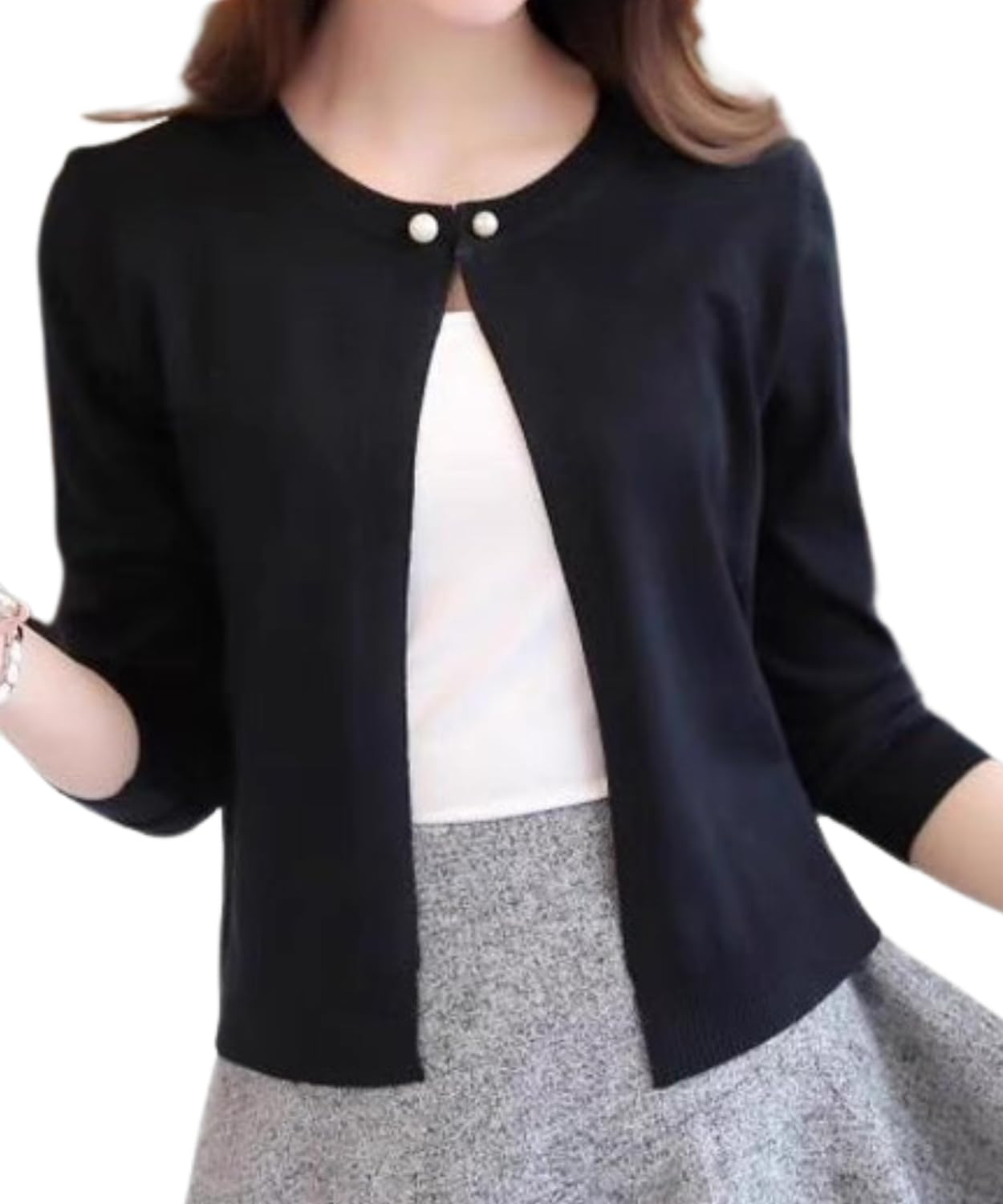 【送料無料】[Elixio] [エリクシオ] カーディガン レディース トップス 羽織り ニット クルーネック き..