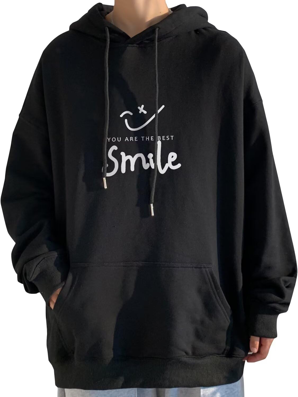 【送料無料】[Bligo] 秋服 パーカー メンズ 長袖 トレーナー ゆったり プルオーバー スマイリー プリン..