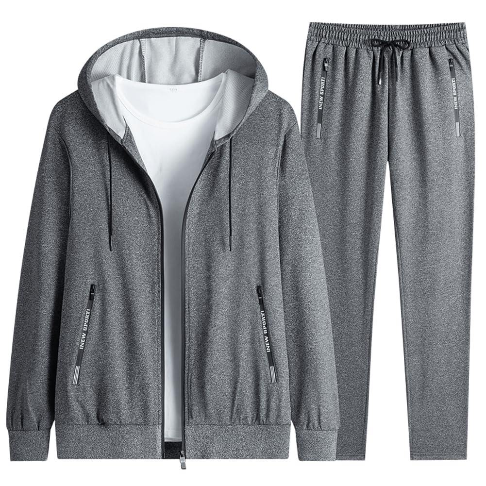 【送料無料】[FUZHIHUA] スウェット メンズ パーカー ズボン 上下セット 春秋冬服 メンズ ジッパー ア..