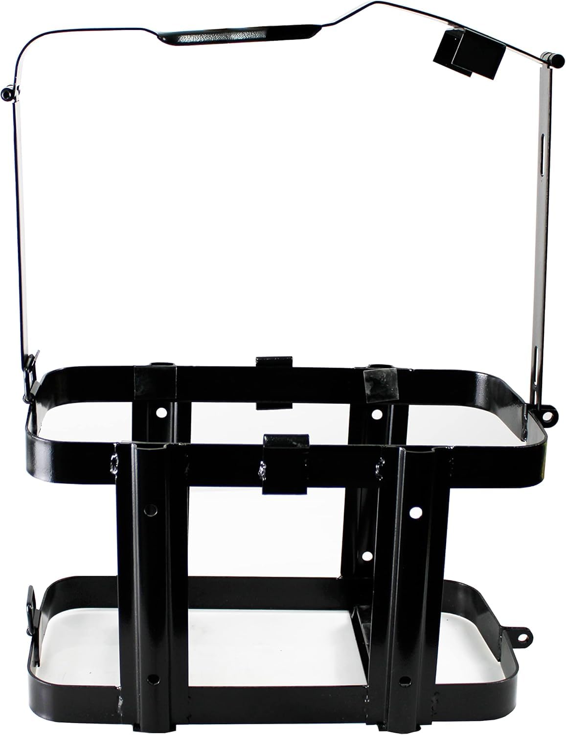 【送料無料】STEELMIGHT ガソリン携行缶ホルダー ガソリン缶定着装置 18.9L スチール製 燃料缶ホルダー ガスカンホルダー ブラケット 持ち運び便利 車やオートバイ用 色：ブラック