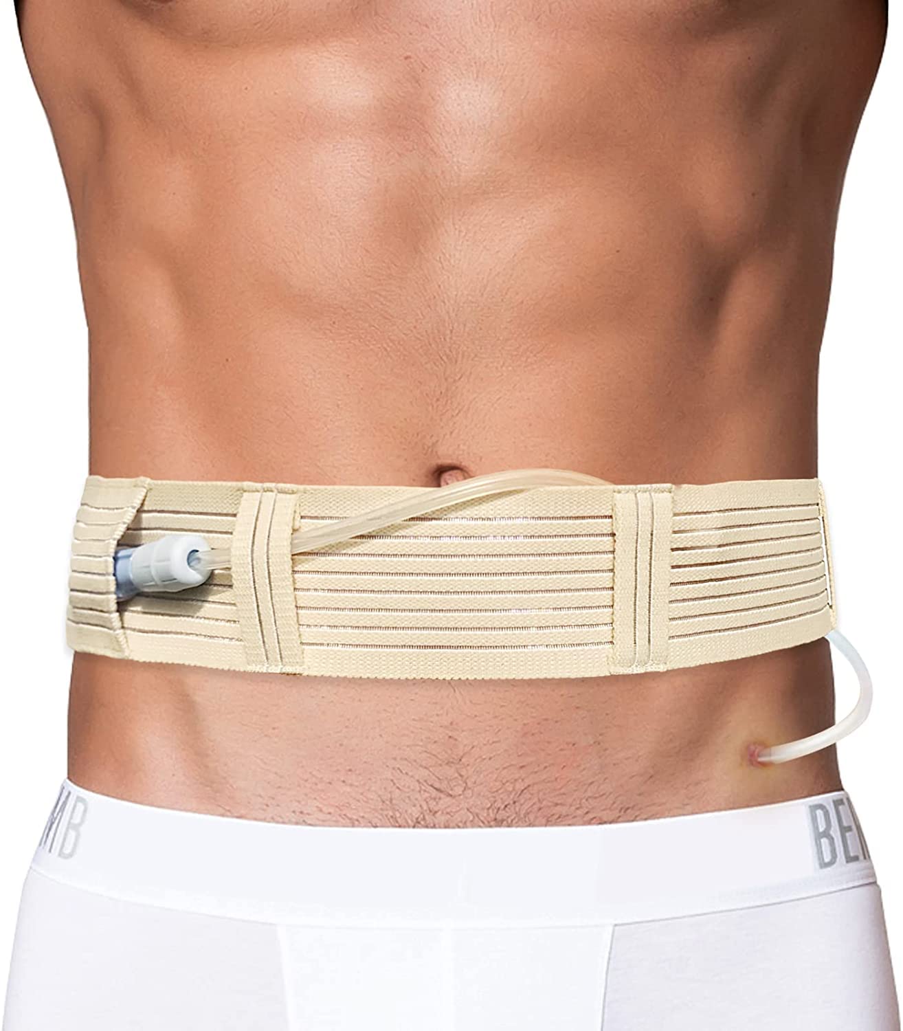 【送料無料】腹膜透析ベルト 栄養チューブホルダー PDカテーテルカバー袋排水腹部固定 介助ベルト 男女..