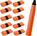 【送料無料】fogman グリップテープ テニス バドミントン テニスラケット ゴルフ 野球 10本セット 色:オレンジ