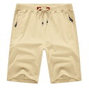 【送料無料】ハーフパンツ メンズ 短パン 夏 ショートパンツ スポーツ トレーニングウェア 半ズボン 無地 ゴルフパンツ 力 ジップアップポケット 調整紐 通気...