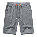 【送料無料】ハーフパンツ メンズ 短パン 夏 ショートパンツ スポーツ トレーニングウェア 半ズボン 無地 ゴルフパンツ 力 ジップアップポケット 調整紐 通気...