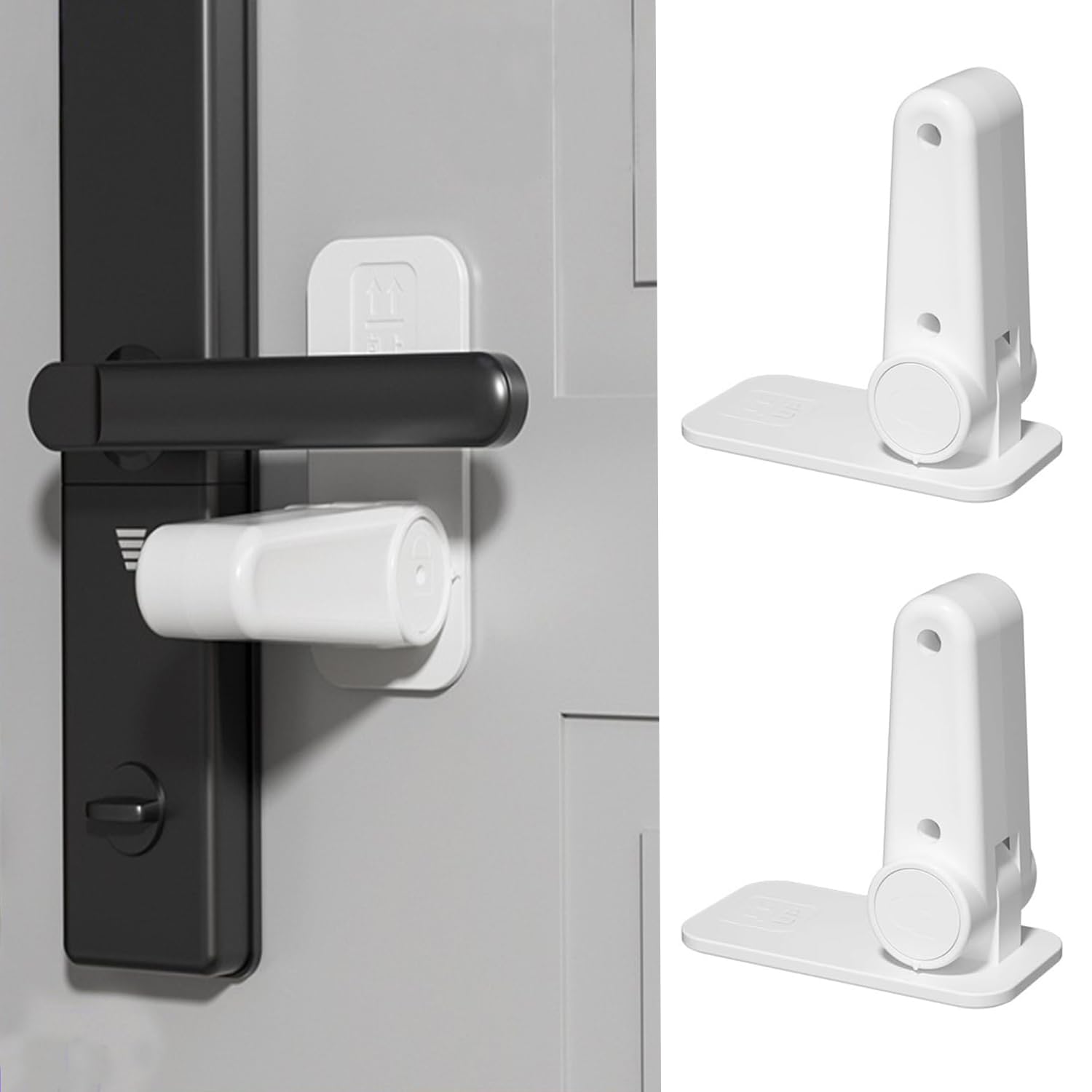 【送料無料】跡の残らなく剥がせ ドアノブ ロック 子供 Kafand ドアロッ ク ペット チャイルドロック ..