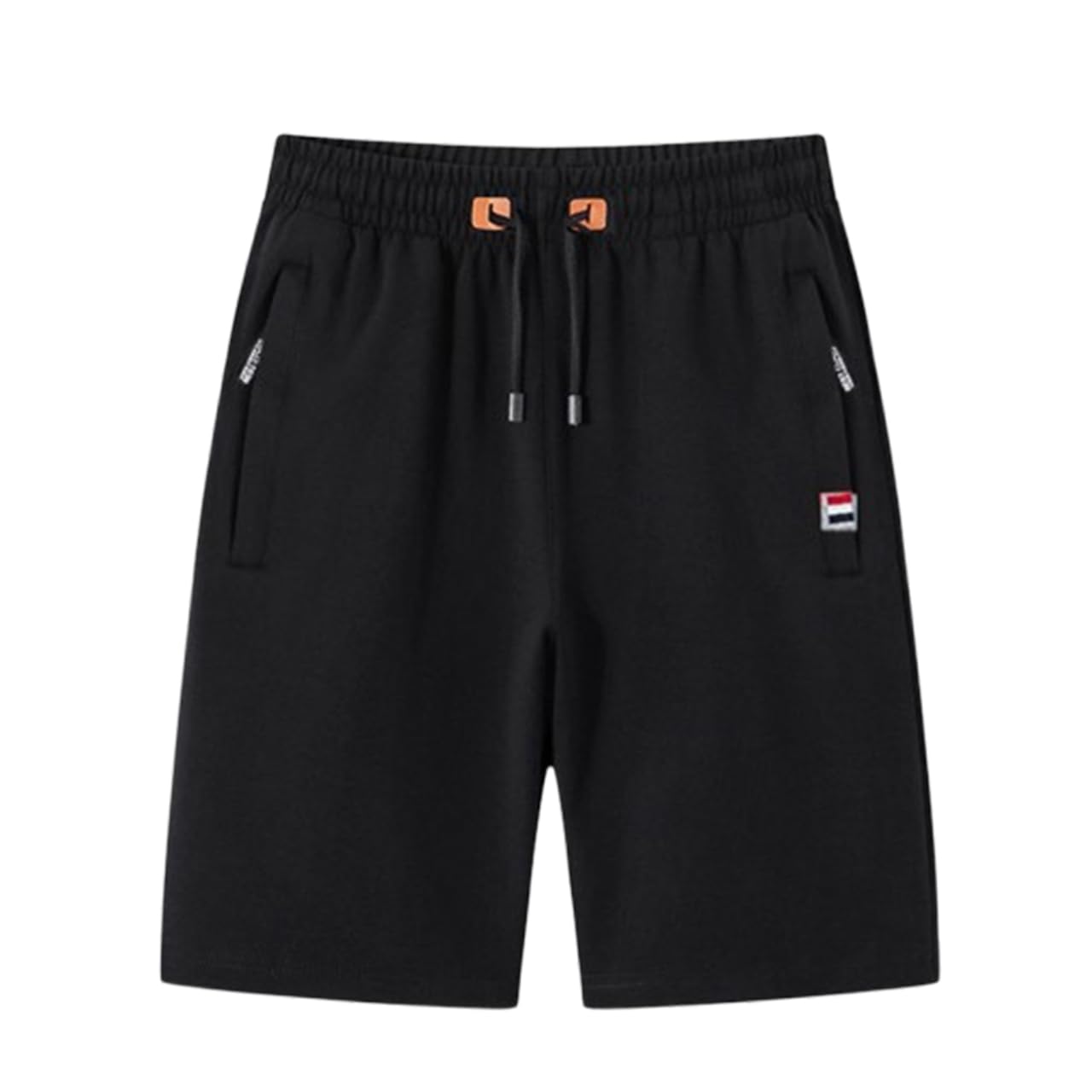 【送料無料】[エムシング] ハーフパンツ 薄手 半ズボン スウェット パンツ ランニング ゴルフ スポーツウェア 春 夏 秋 メンズ 色：ブラック、サイズ：2XL