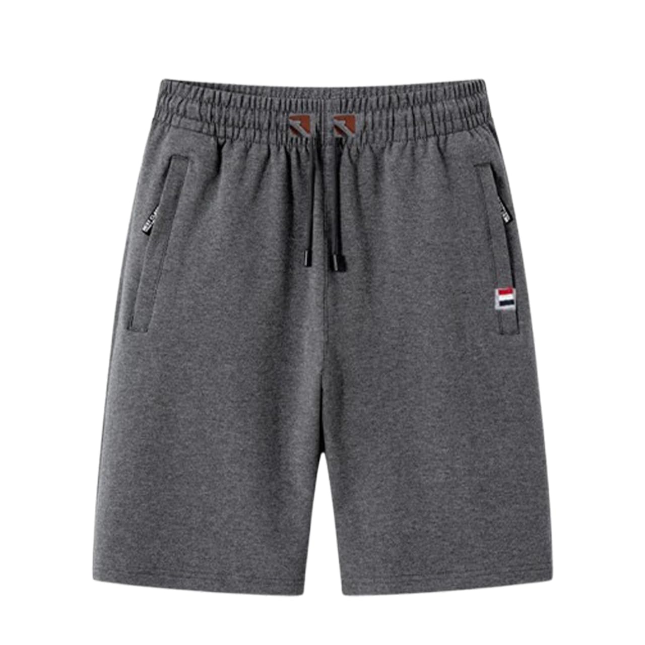 【送料無料】[エムシング] ハーフパンツ 薄手 半ズボン スウェット パンツ ランニング ゴルフ スポーツウェア 春 夏 秋 メンズ 色：ダークグレー、サイズ：2XL