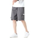 【送料無料】カーゴパンツ ショートパンツ メンズ ハーフパンツ 綿100% 6つポケット 5分丈 ゆったり 無地 短パン 半ズボン 通気速乾 調整紐 おしゃれ ...