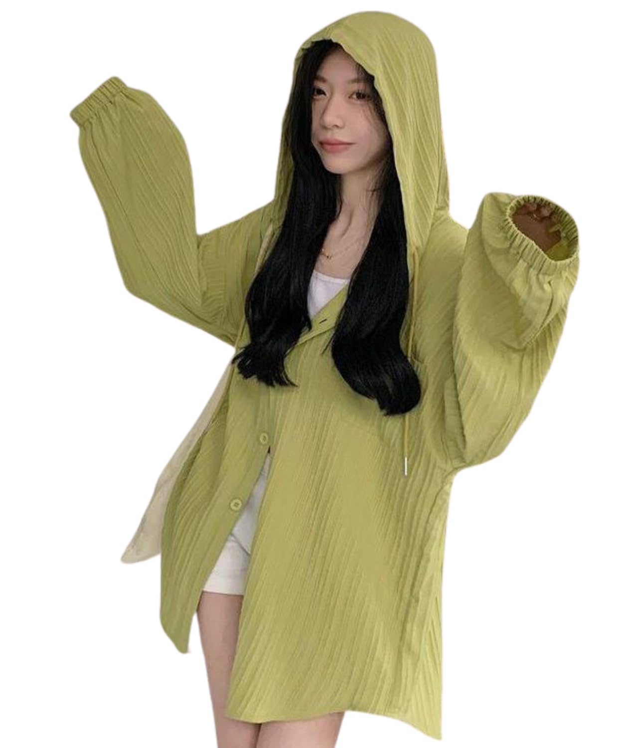 【送料無料】[Dep Club] uvカットパーカー ロング アウター レディース 涼しい カーディガン 薄手 ゆっ..