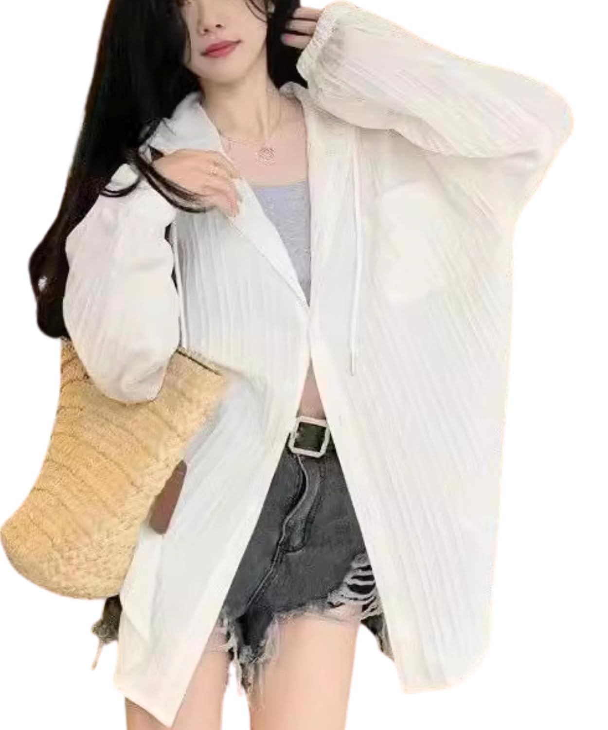 【送料無料】[Dep Club] uvカットパーカー ロング アウター レディース 涼しい カーディガン 薄手 ゆっ..