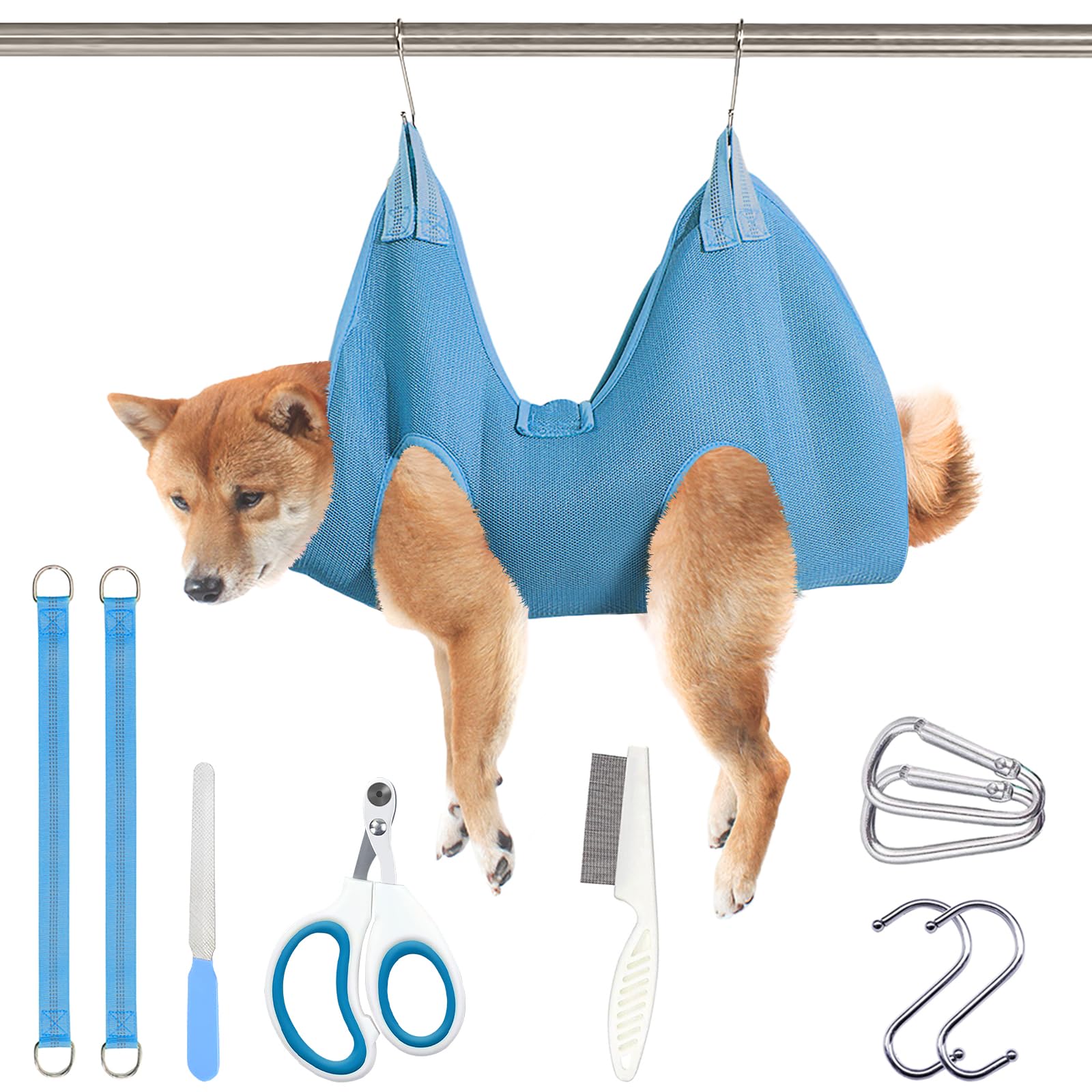 【送料無料】[RISOUHE]犬 猫グルーミングハンモック ペット用 爪切り補助具 猫 爪切りハンモック 小型 ..