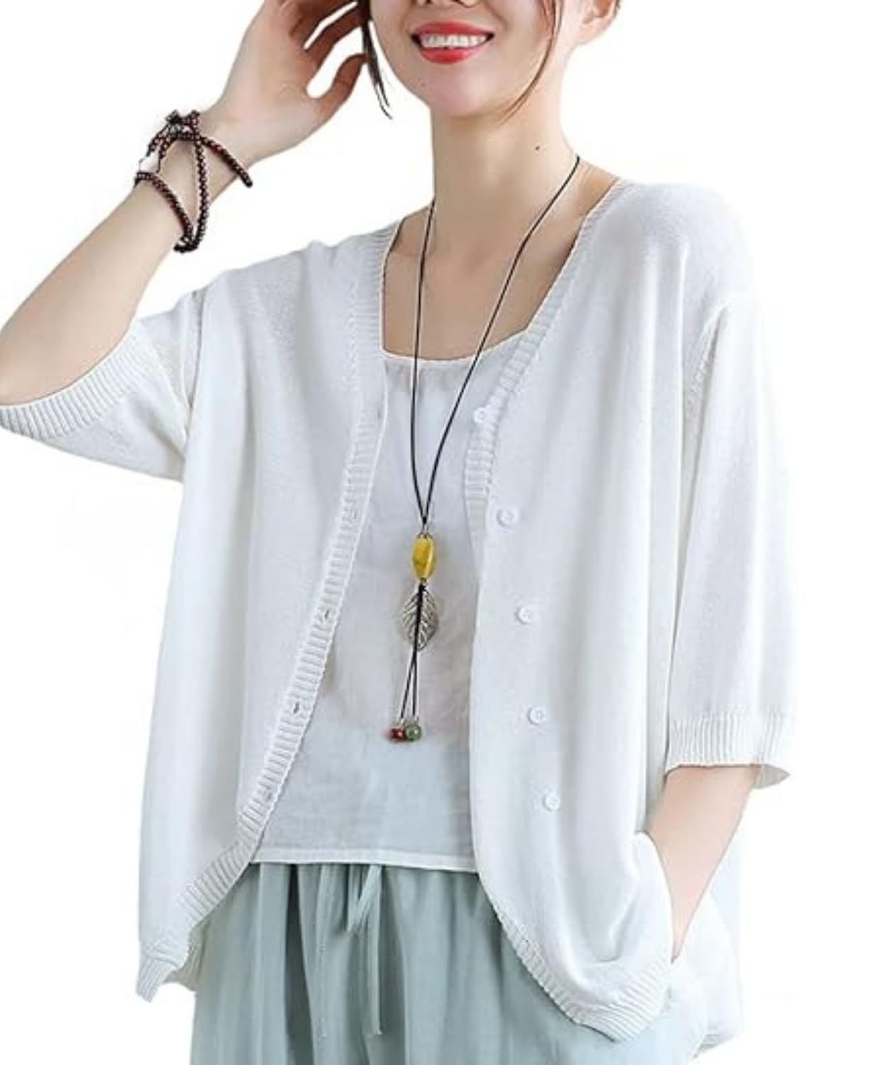 【送料無料】[Dep Club] 冷房対策 カーディガン レディース 夏 薄手 かーでいがん カーデガン 羽織り ..