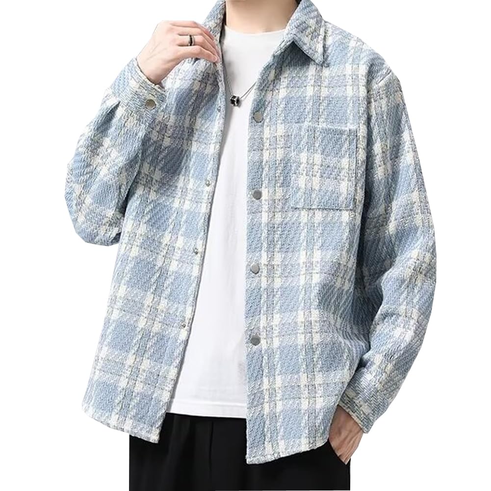 【送料無料】[FJLTDCP] メンズシャツ 長袖 コーデュロ 和式カーディガン メンズ 羽織 アウター 大きめ..
