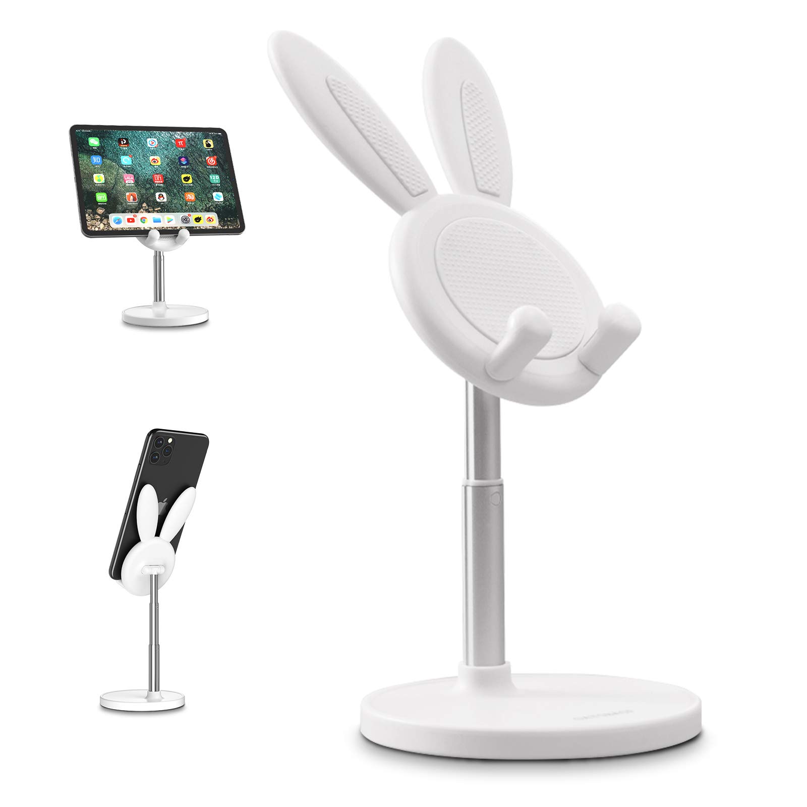 【送料無料】nediea スマホスタンド 卓上 色：ホワイト