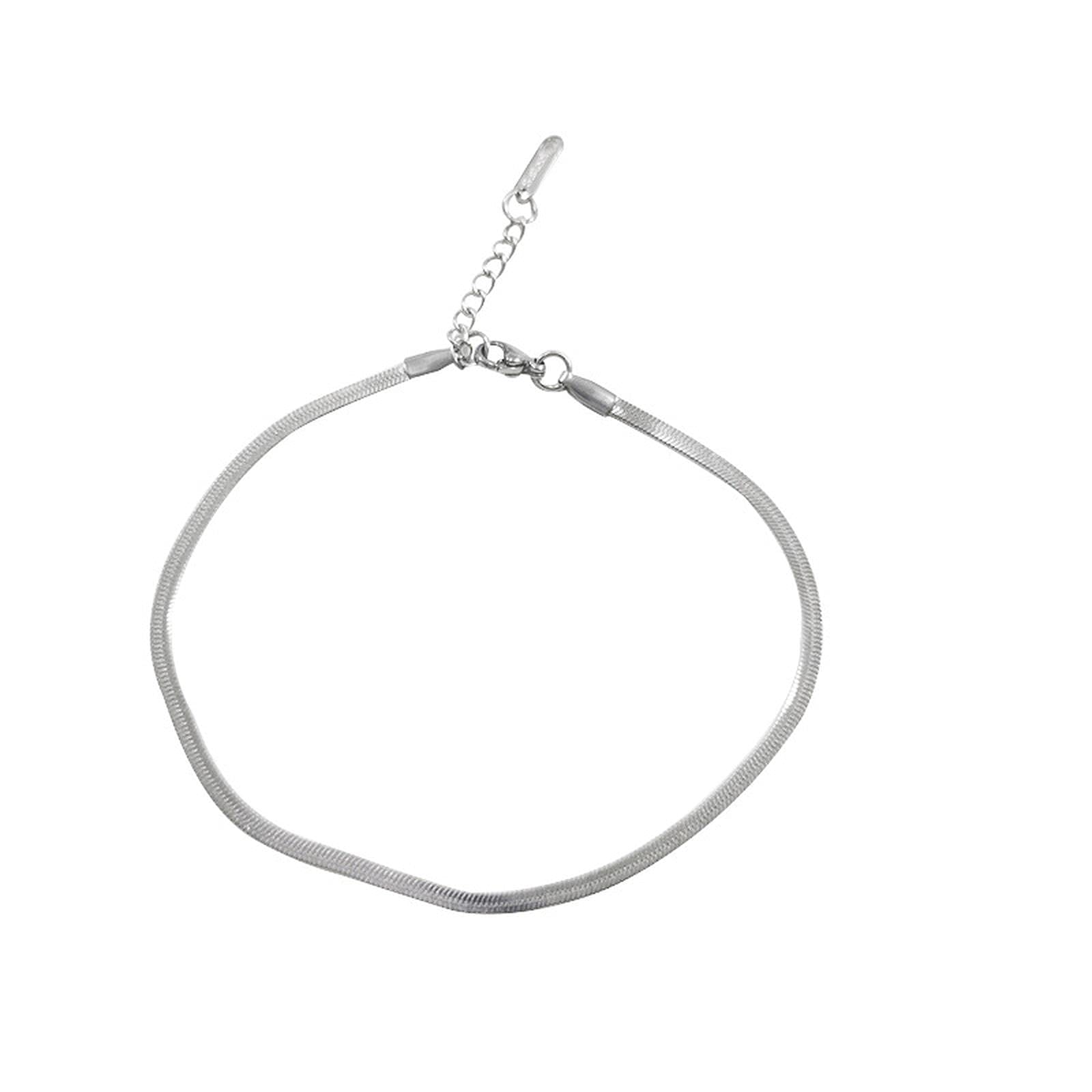 【送料無料】アンクレット レディース アンクレット メンズ アンクレット 調整可能 アレルギー対応 足首飾り ラグジュアリー 銀 チタン鋼 22cm+4cm 延...