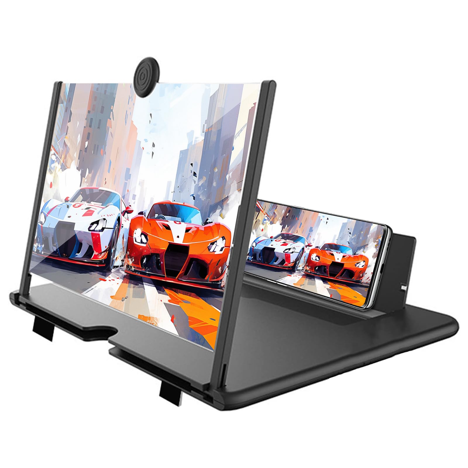 【送料無料】スマホスタンド スマホ拡大鏡スクリーン ブルーライトカット 大画面 スクリーン スマホ 拡..